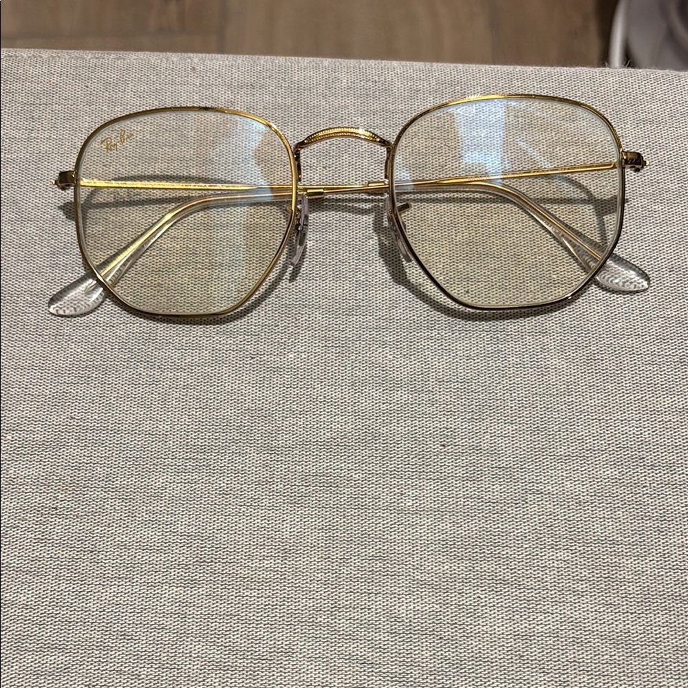 Ray-Ban Gold Frame Glasses